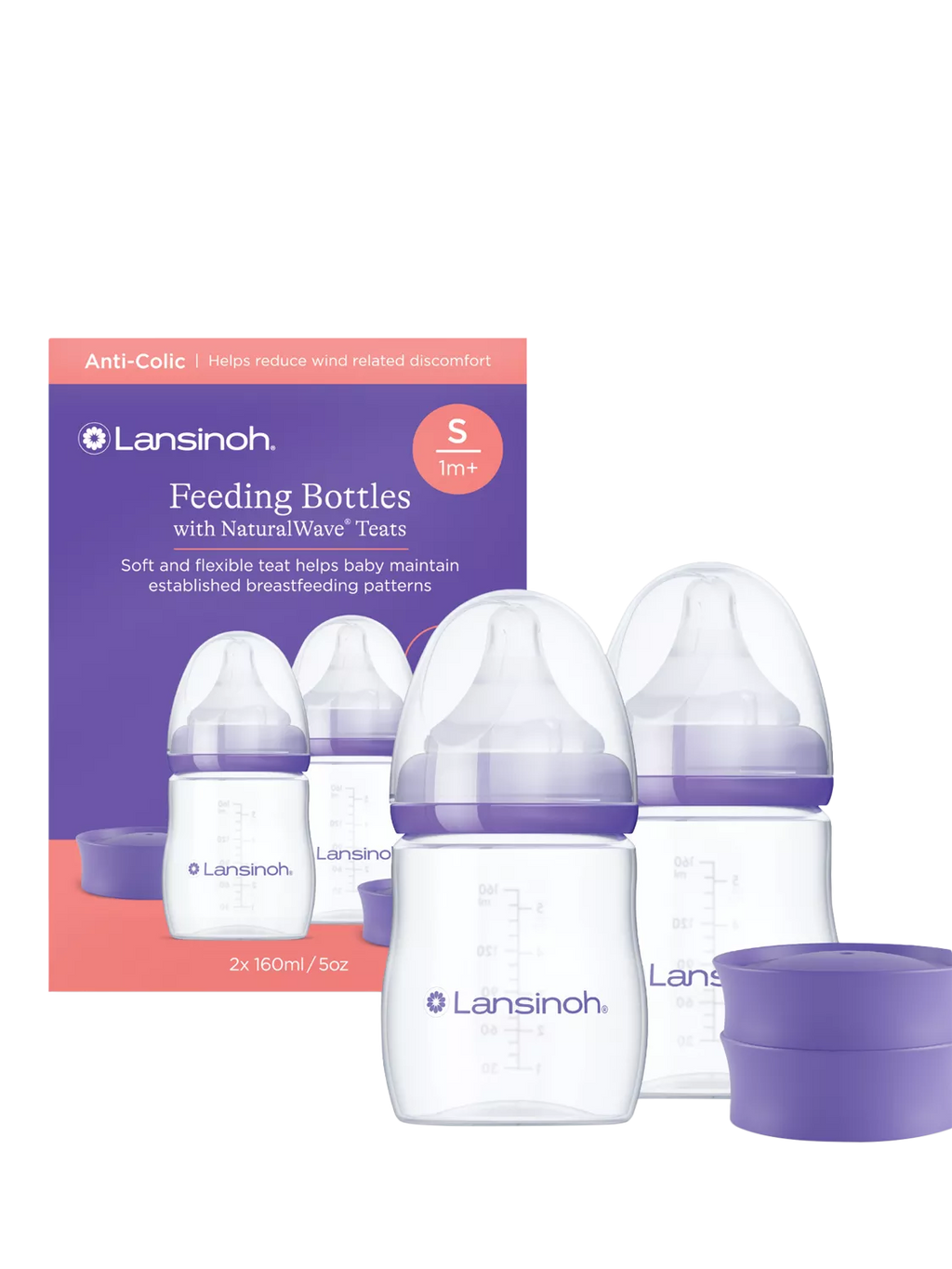 Lansinoh Feeding Bottle Starter Set With naturalWave teats