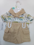 Cute Kaola baby 3 piece cloth set (tie/shirt/pants)
