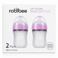 robibee soft silicone baby bottle