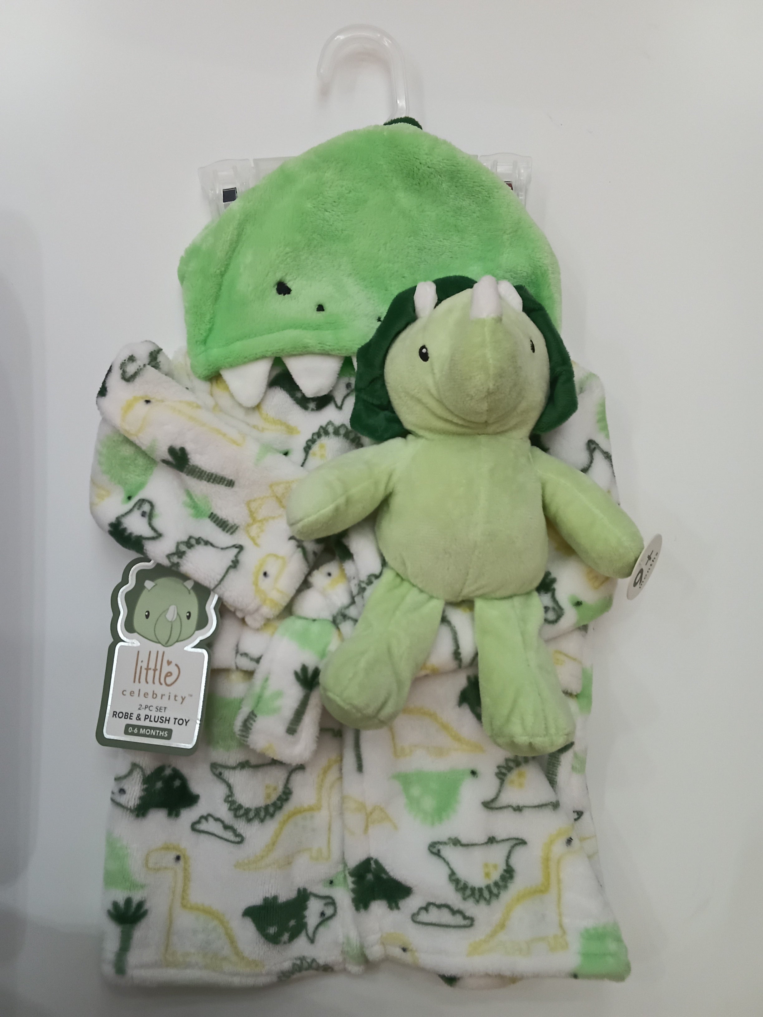 Little celebrity 2-PC SET ROBE & PLUSH TOY (0-6 months)
