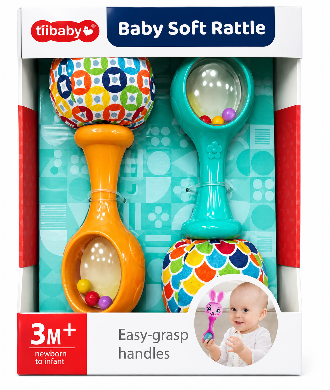 Tiibaby baby soft rattle