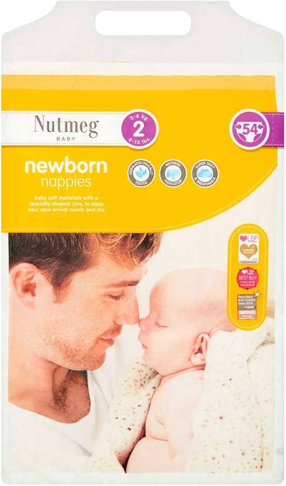 Nutmeg ultra dry nappies
