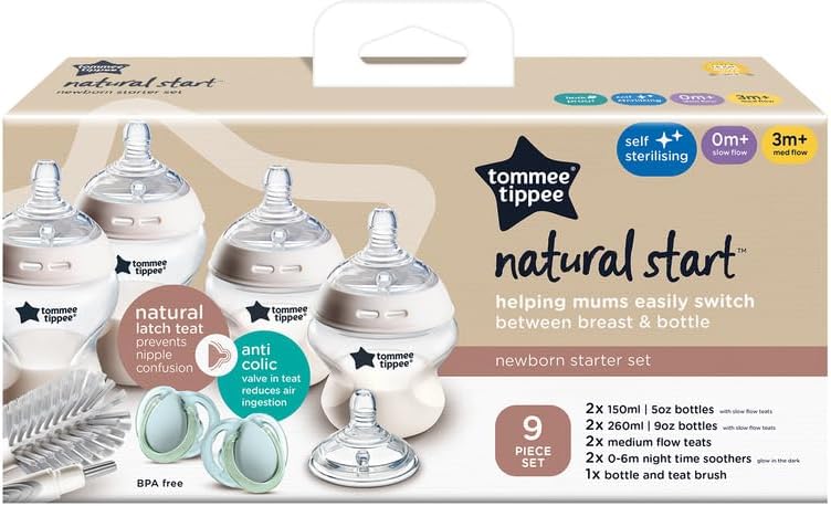 Tommee Tippee Natural Start natural latch teat 9 piece set