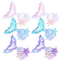 mermaid-themed hair clip sets