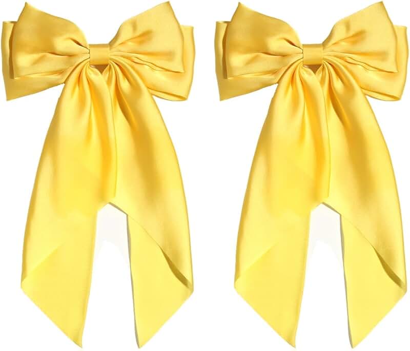 Miaoji brand organza ribbon bow hair barrette