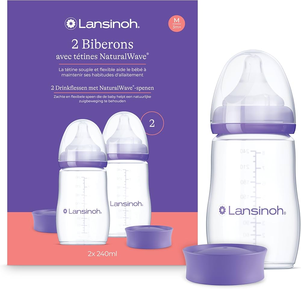 LANSINOH feeding bottles, 2 sets