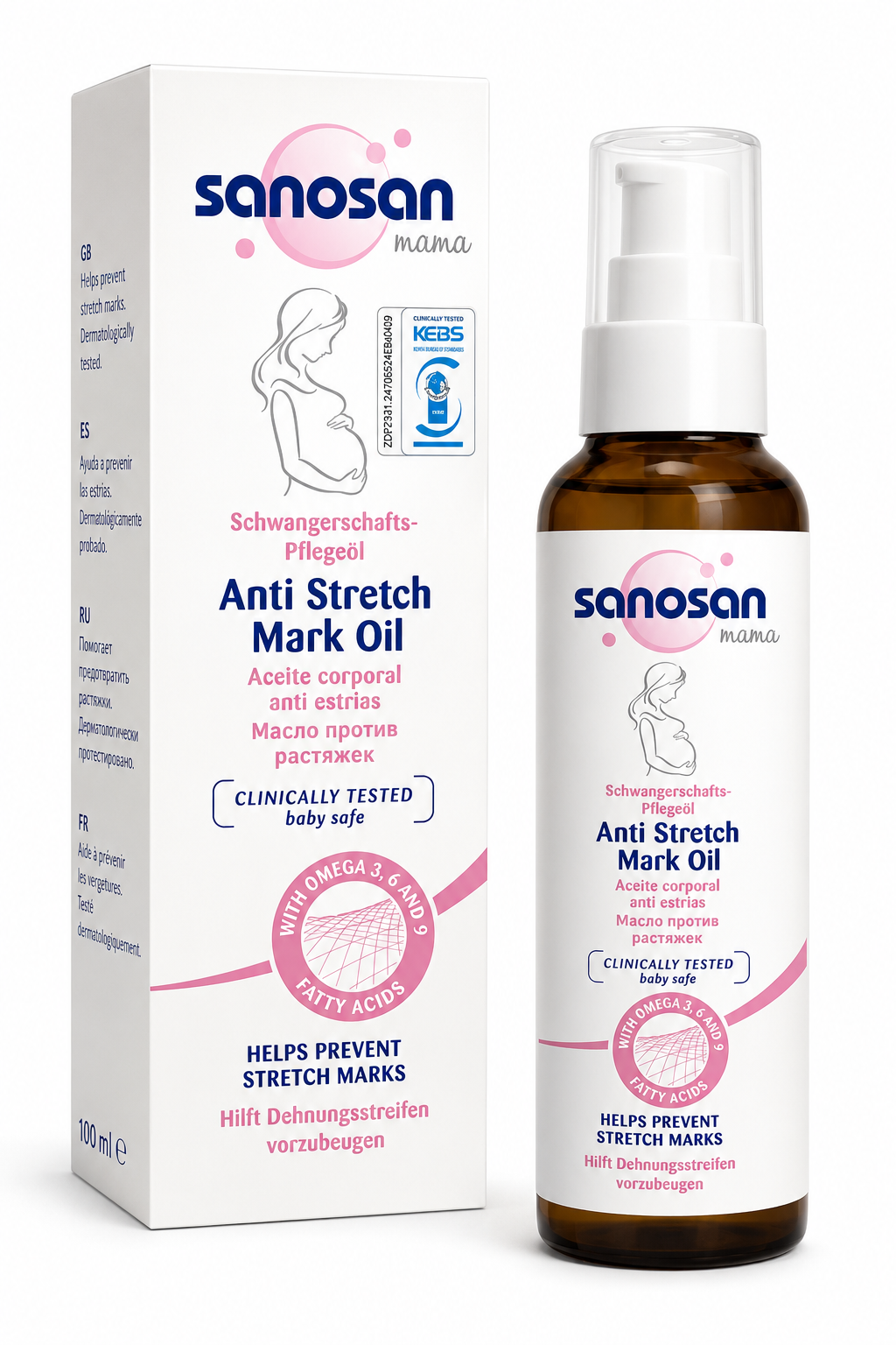 Sanosan Mama Anti-Stretch Mark Oil – 100ml