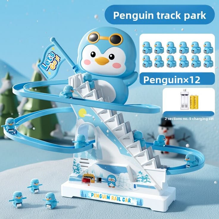 Penguin ice city roller coaster