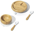 Bamboo Suction plate + 2 spoon