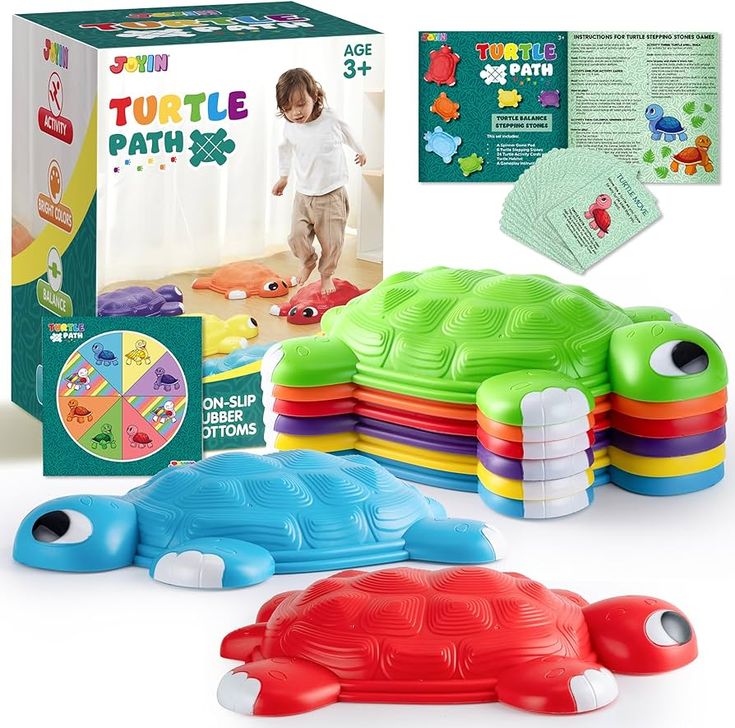 Bump and go turtle stacking set
