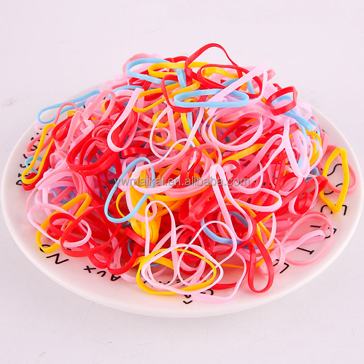 Rubber hair elastics