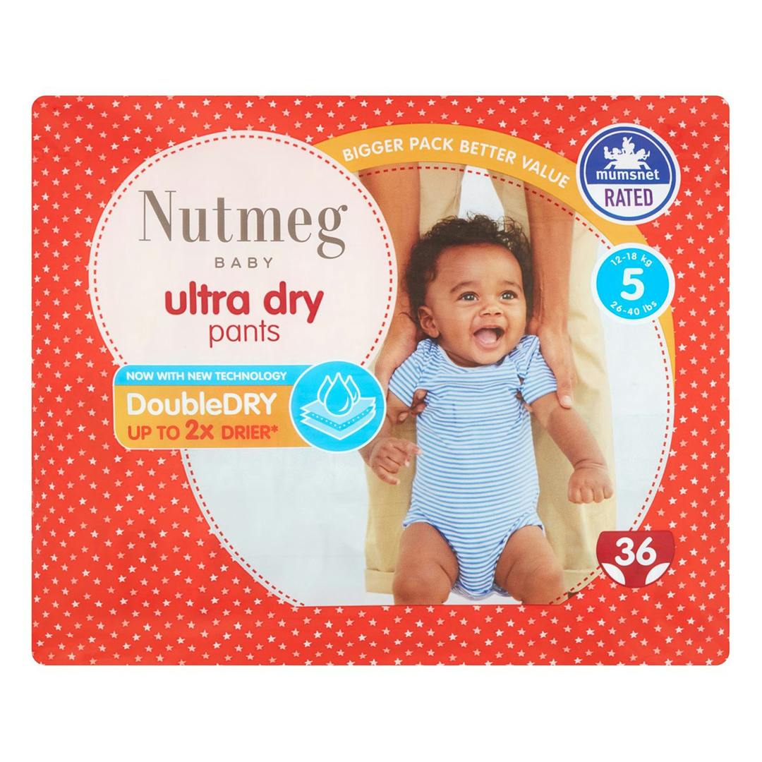 Nutmeg ultra dry nappies
