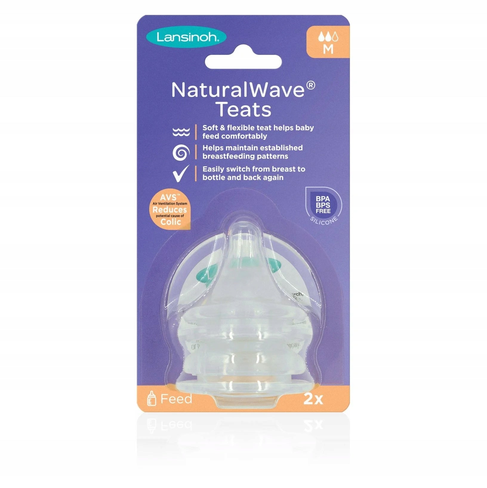 Lansinoh Naturalwave Teats Medium Flow
