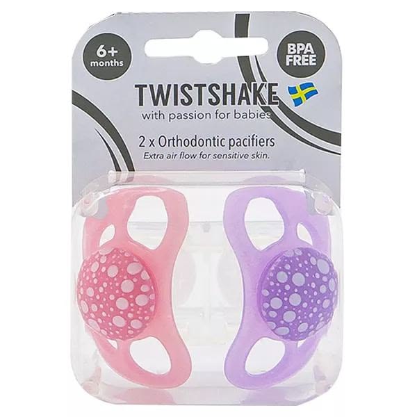 Twistshake with passion for babies 2x Orthodontic pacifiers