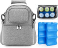 Breastmilk cooler bag with ice pack