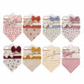 Baby anti drool cotton bib set