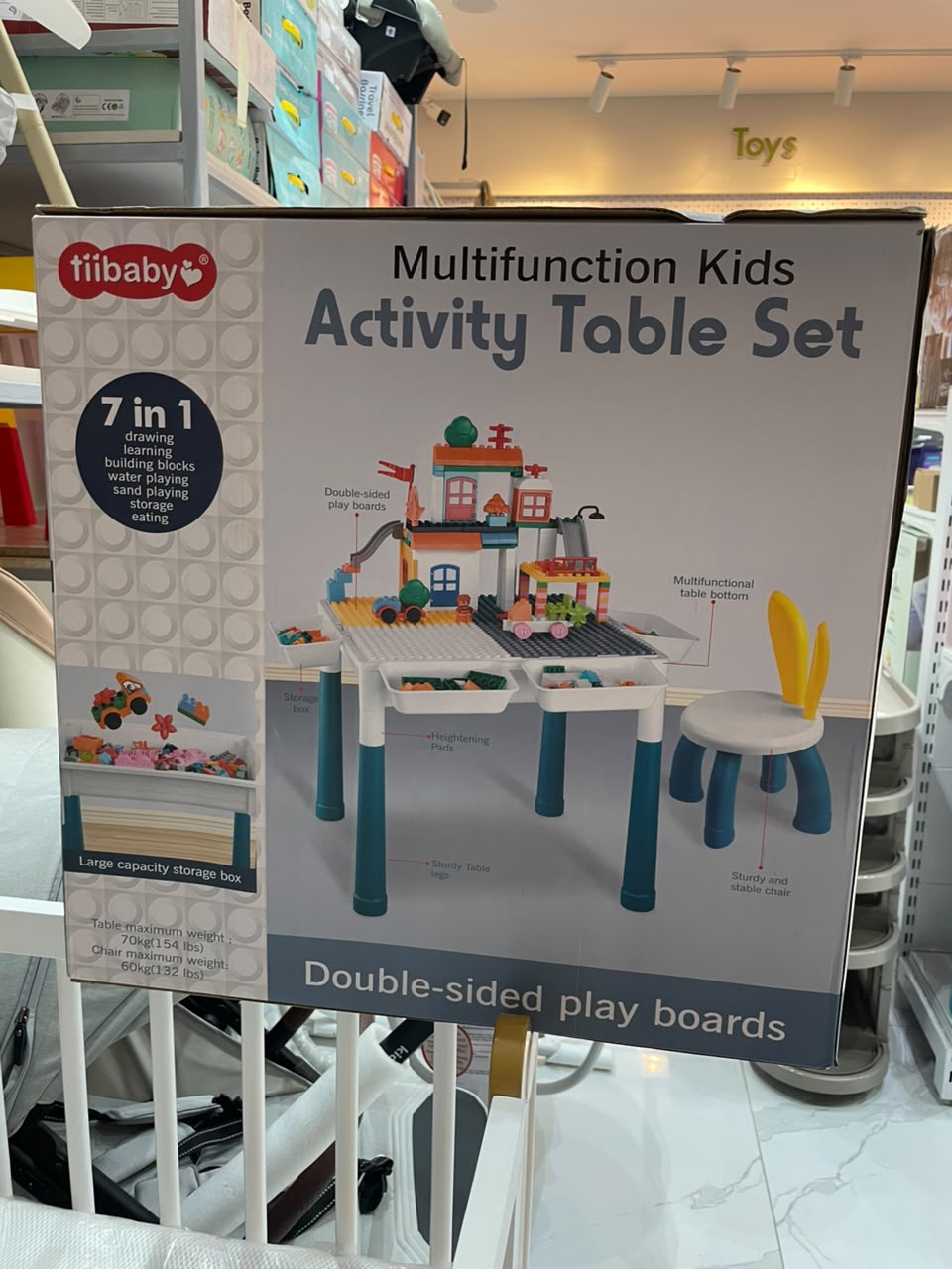 TIibaby 7 in 1 multifuntional Kids Activity Table Set