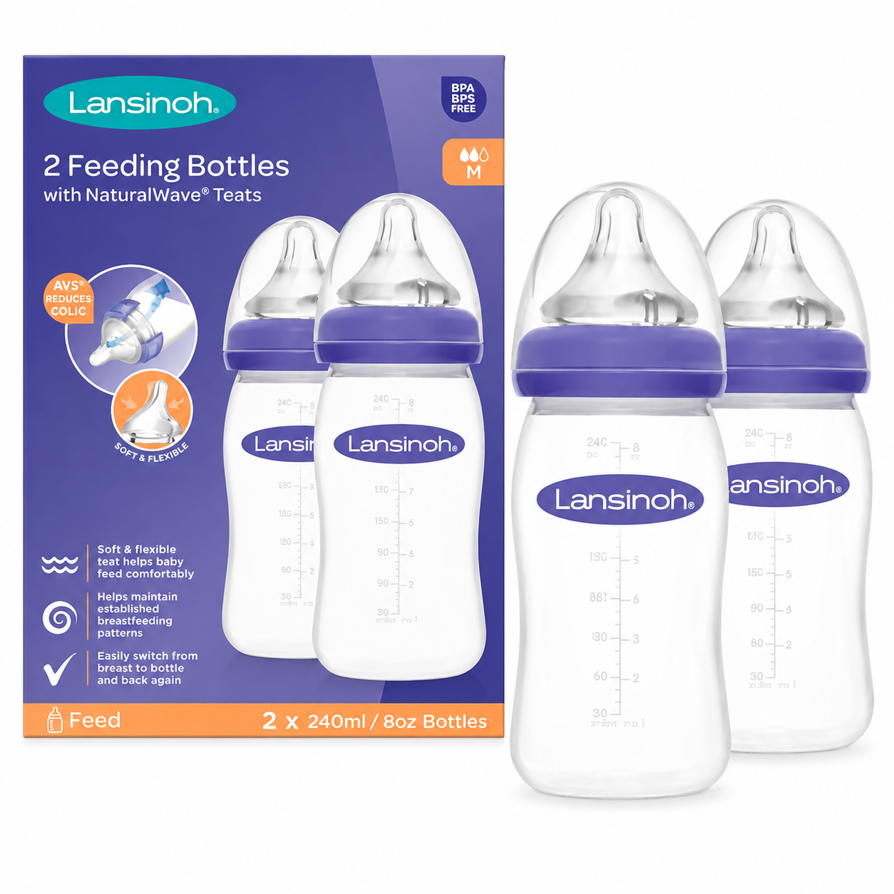 LANSINOH TWIN PACK 240ML