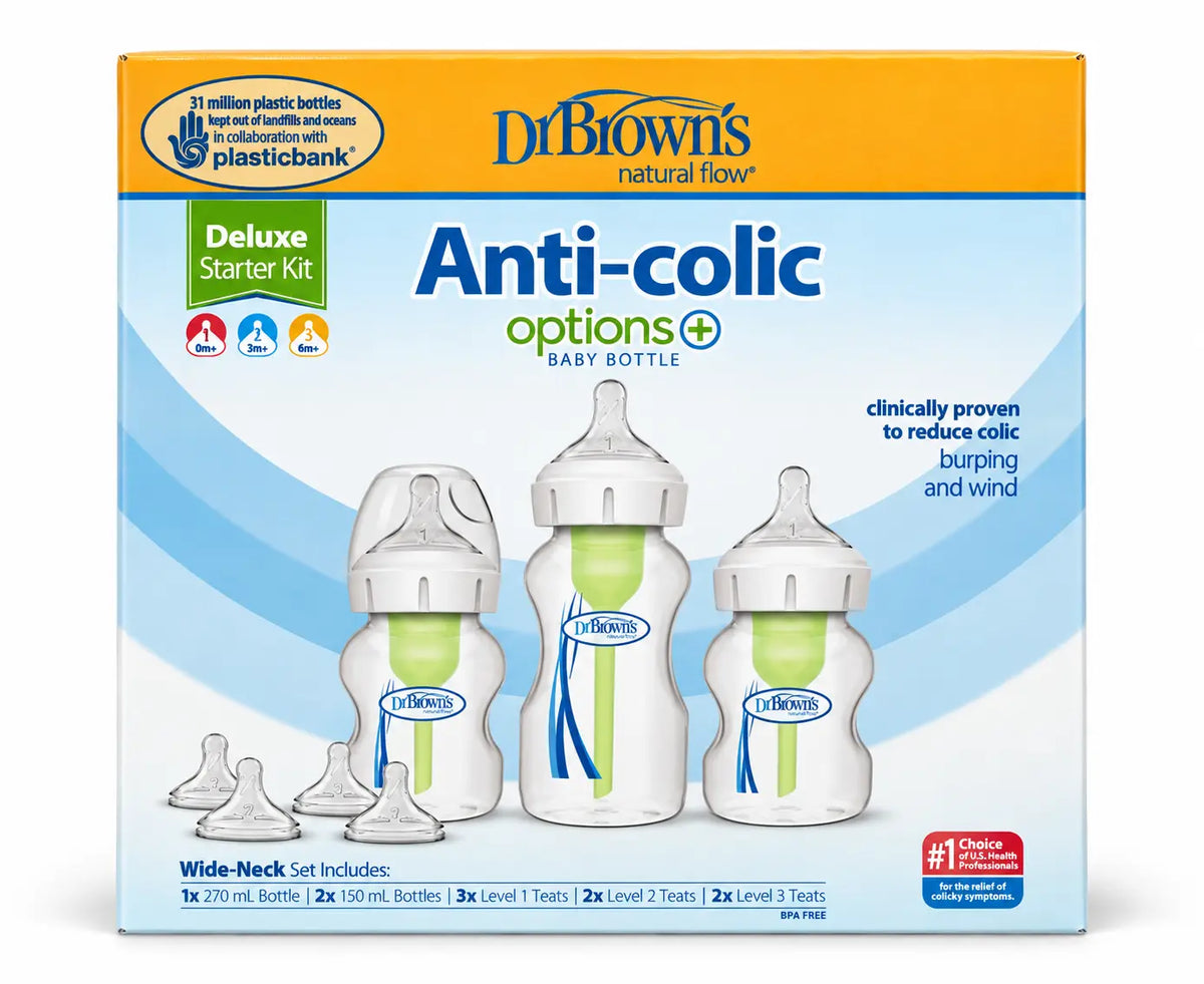 Dr Browns Anti-colic options Baby Bottle Deluxe Starter Kit