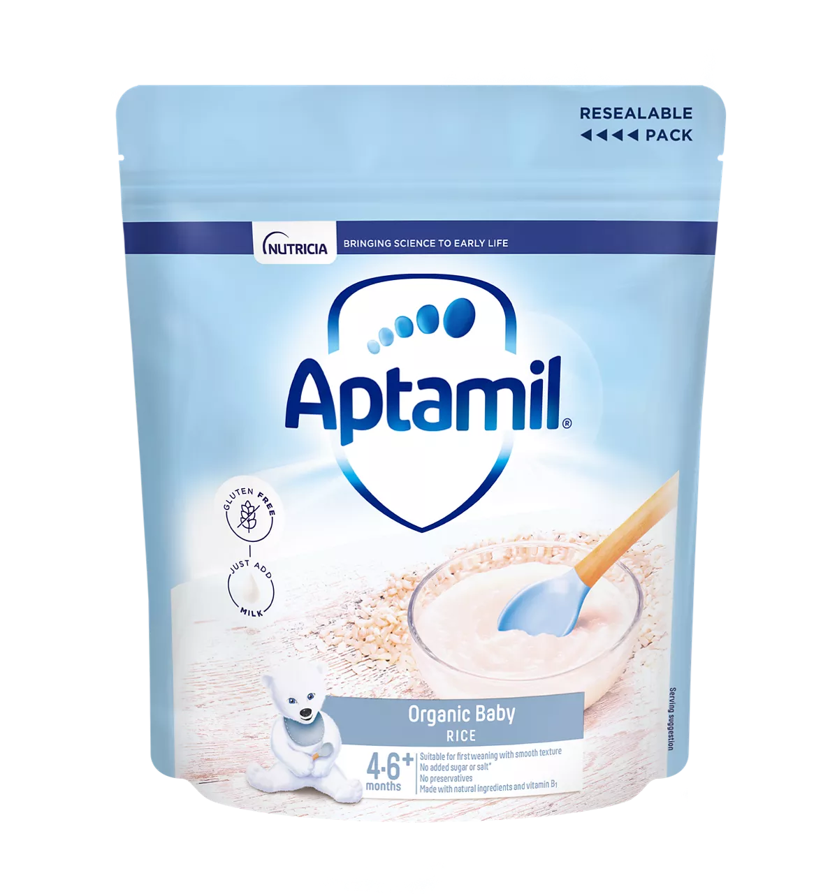 APTAMIL ORGANIC BABY RICE 4-6 M+ 100G