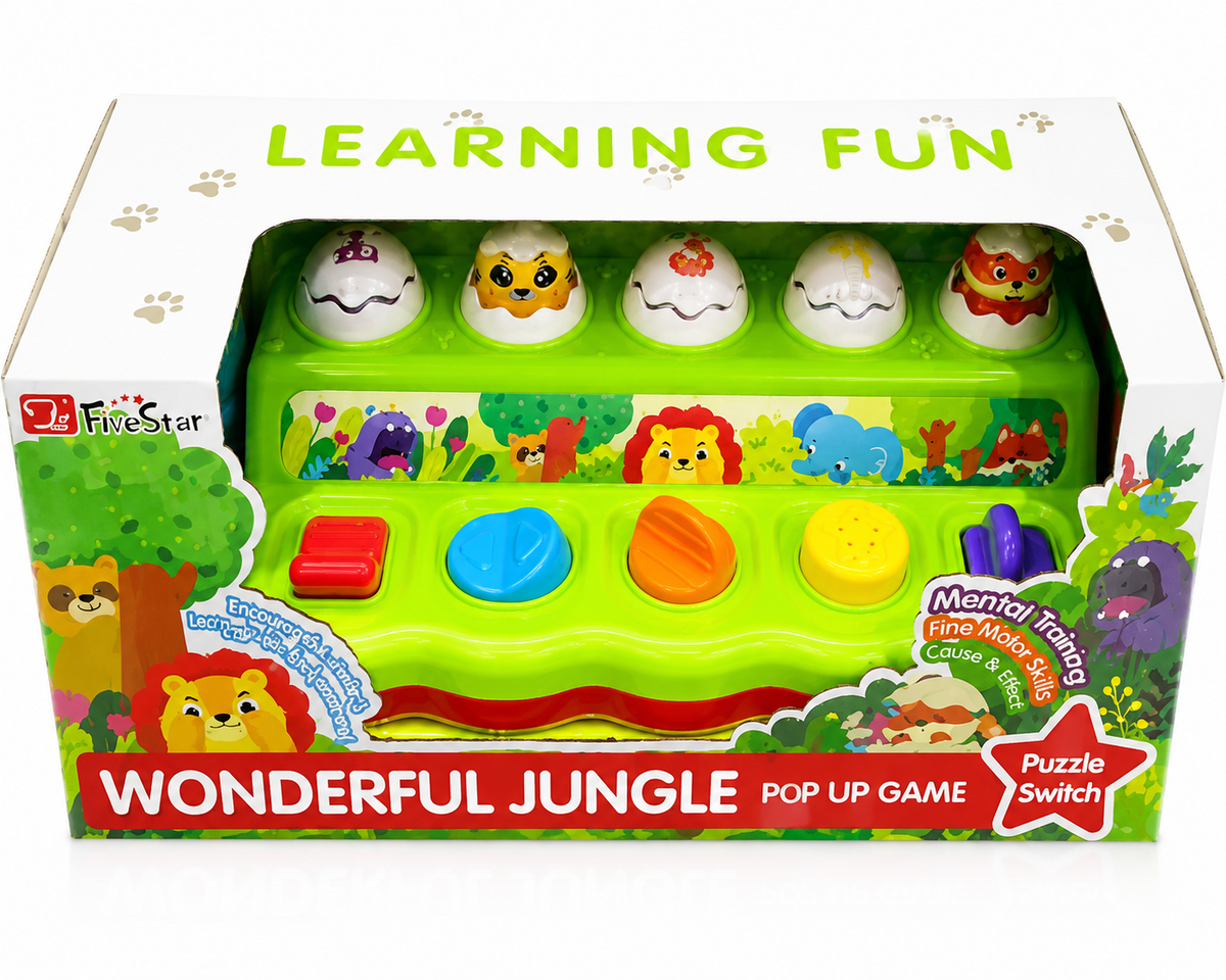 Fivestar learning fun wonderful jungle pop up game