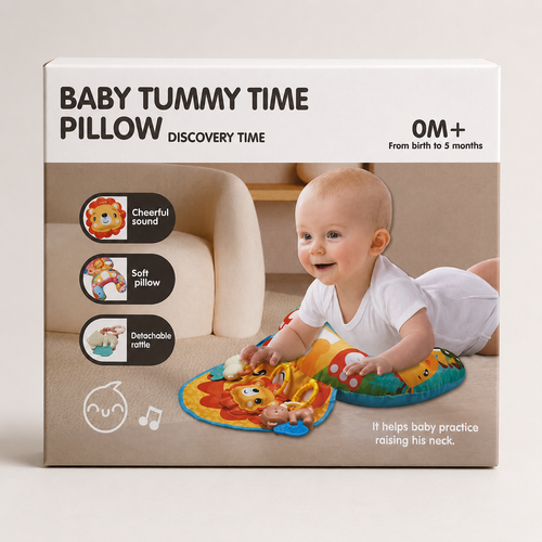 Baby Tummy time Pillow Discovery Time
