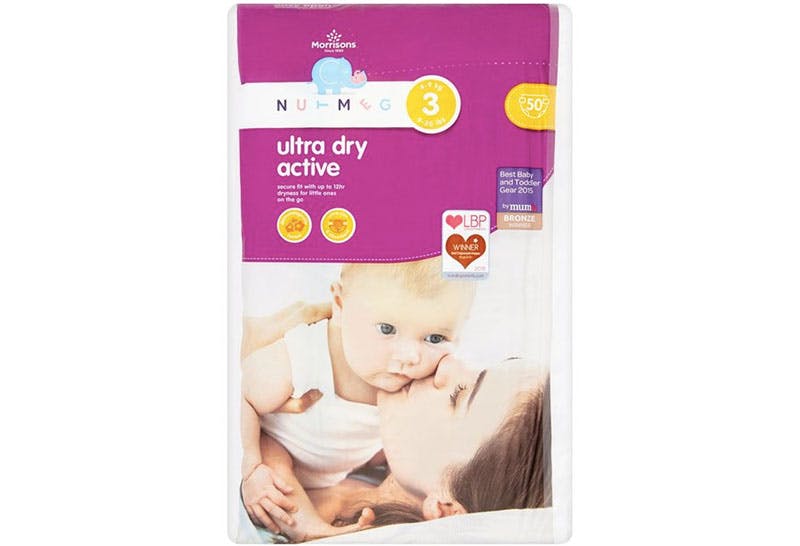 Nutmeg ultra dry nappies