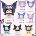 colorful Sanrio character hair tie sets featuring characters like Hello Kitty, Kuromi, and Cinnamoroll