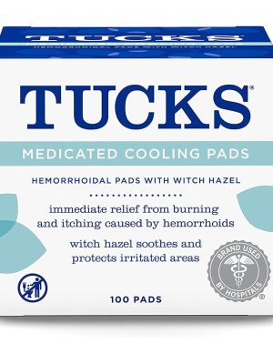 TUCKS COOLING PADS 100 PADS