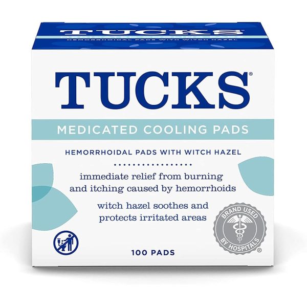 TUCKS COOLING PADS 100 PADS