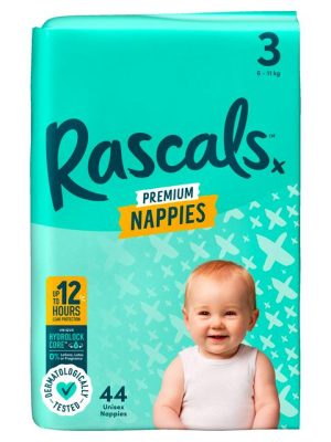 RASCALS PREMIUM NAPPIES SZ 3