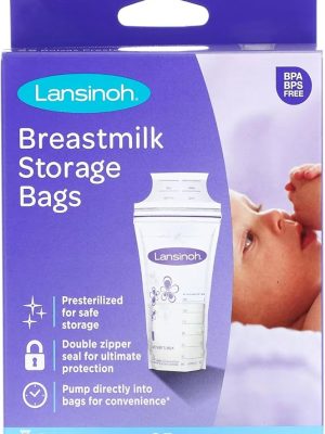 LANSINOH BREAST MILK STORAGE BAG 25CT