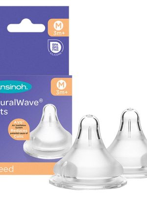 Lansinoh - Naturalwavetm Medium Flow Teats - Pack of 2 LANSINOH MEDIUM FLOW TEATS