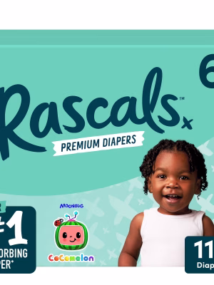 Rascal-Friends-Diapers-CoComelon-Edition-Size-6-112-Count-Select-for-More-Options_256be3fa-dd07-4500-8c96-3b7b4adcdd81.4a680e4e6702d3bce3c27457b22b42fb RASCALS & FRIENDS DIAPERS SIZE 6