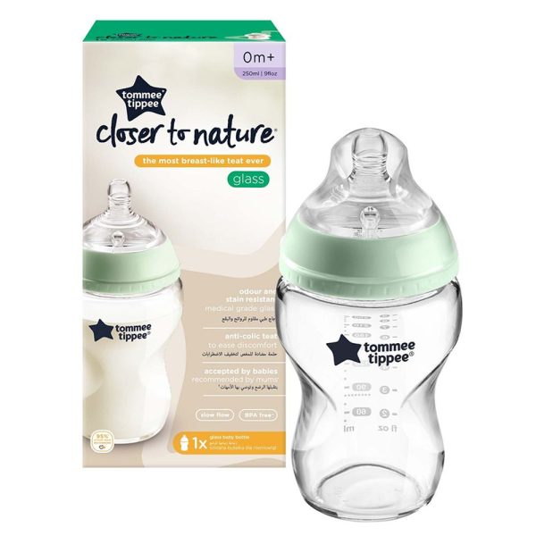 TOMMEE TIPPEE GLASS BOTTLE 250ML