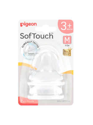 PIGEON SOFTOUCH NIPPLE 3M+