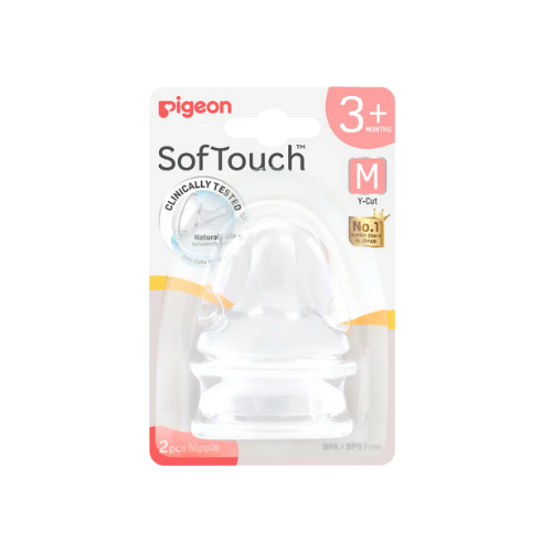 WN3-M-teat PIGEON SOFTOUCH NIPPLE 3M+