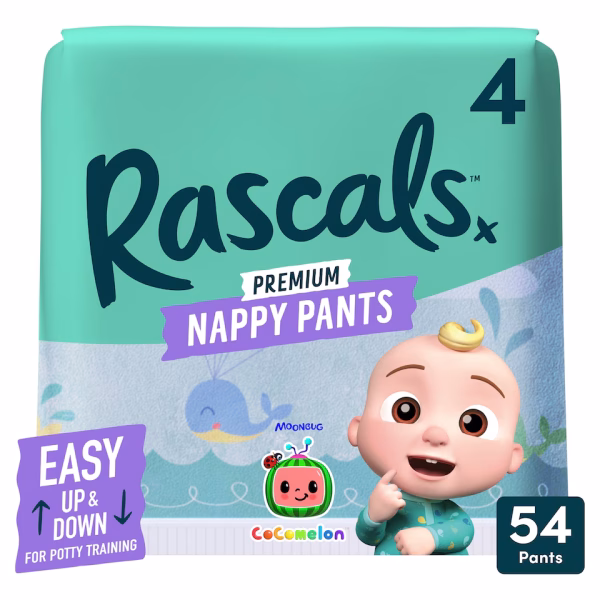 RASCALS & FRIENDS JUMBO DIAPERS SIZE 4