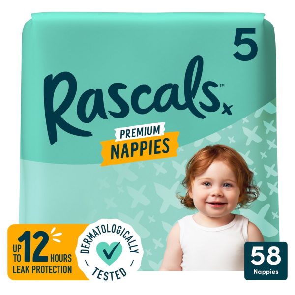 RASCALS & FRIENDS JUMBO DIAPERS SIZE 5