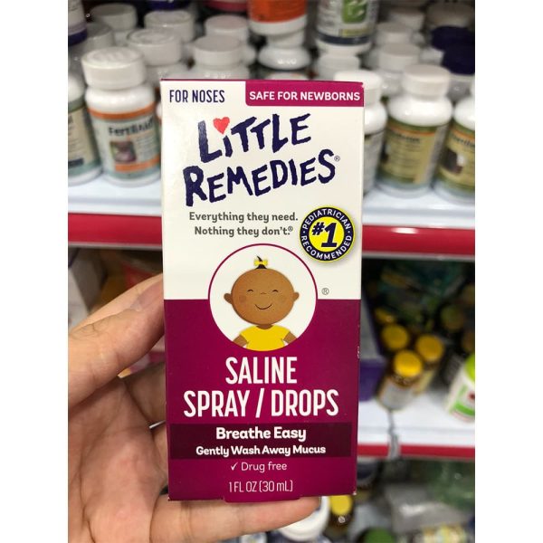 .hjghffui LITTLE REMEDIES SALINE SPRAY 85G