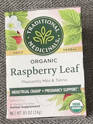 ORGANIC RASPBERRY LEAF TEA BAGS 24G