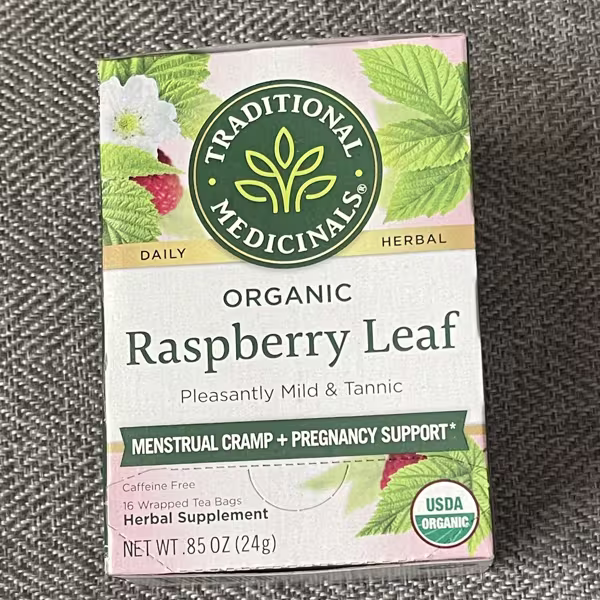 ORGANIC RASPBERRY LEAF TEA BAGS 24G