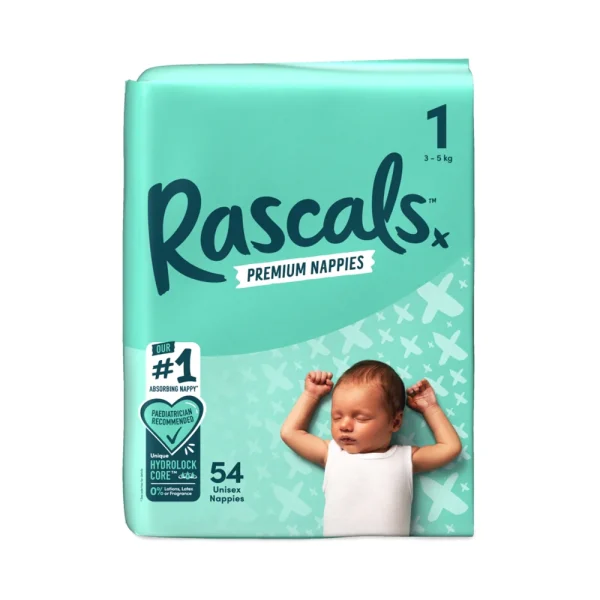RASCALS PREMIUM NAPPIES SZ 1