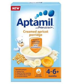 APTAMIL CREAMED BANANA PORRIDGE 4-6 M+ 125G