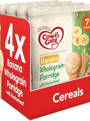 COW & GATE WHOLEGRAIN BANANA PORRIDGE 7M 200G