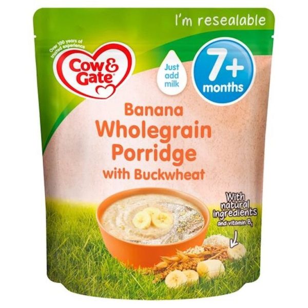 COW & GATE FRUITY WHOLEGRAIN PORRIDGE 6M+ 125G