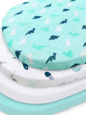 GLLQUEN BABY BASSINET SHEET 2PACK