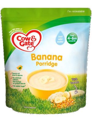 COW & GATE BANANA PORRIDGE 4-6M 125G