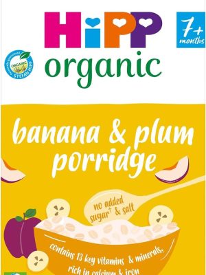 HIPP ORGANIC BANANA & PLUM PORRIDGE 7M+