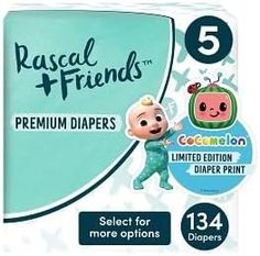 RASCALS & FRIENDS JUMBO DIAPERS SIZE 5